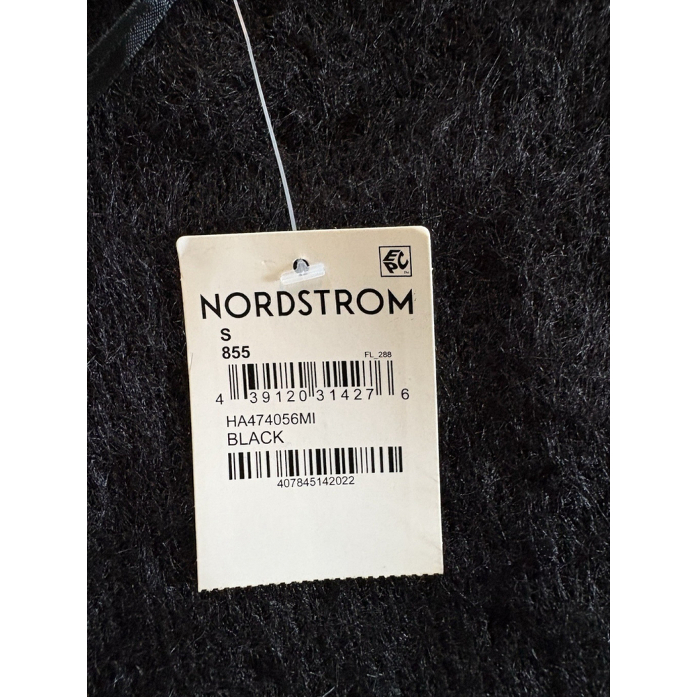 Halogen Mock Neck Long Sleeve Fuzzy Sweater Dress Holiday NWT Small Fitted - Picture 6 of 8